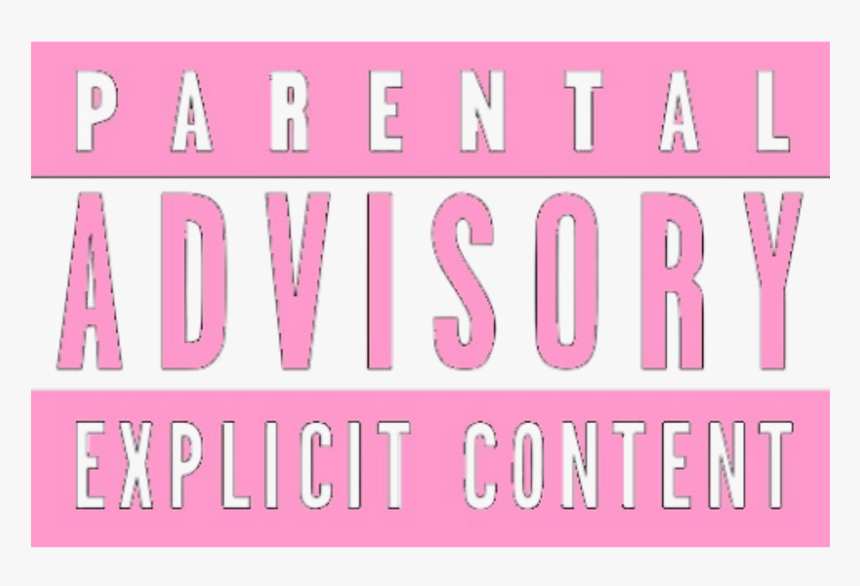 Parentaladvisory Explicitcontent Tag Censured Pink, HD Png Download