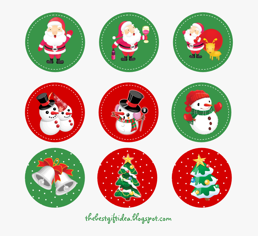 Printable Christmas Cake Toppers, HD Png Download