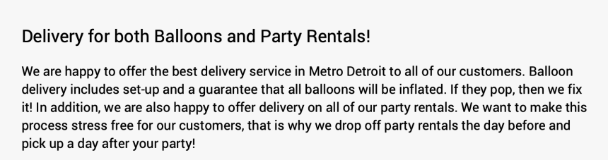Delivery For Both Balloons And Party Rentals We Are - Florida, HD Png Download