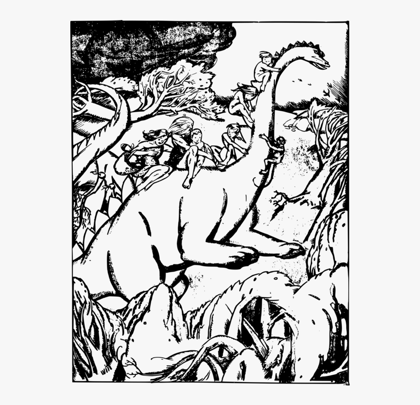 Line Art,plant,art - Lesothosaurus, HD Png Download