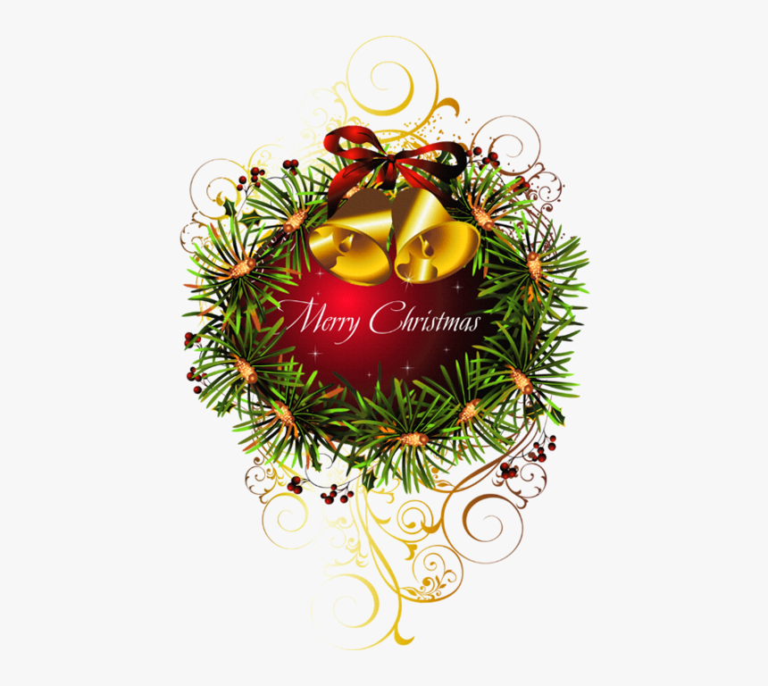Red Merry Christmas Transparent Christmas Ball With - Beautiful Christmas Wishes 2018, HD Png Download