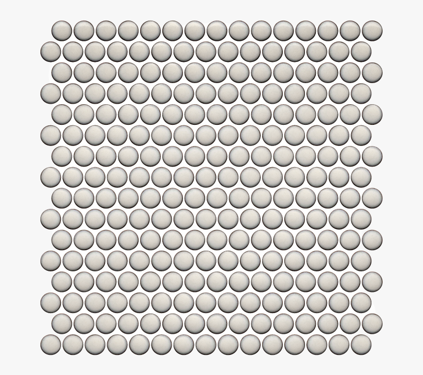 Penny Round Bright Pearl White - Pearl Penny Round Tile, HD Png Download