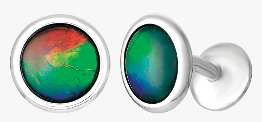 Marco Sterling Silver Cufflinks By Korite Ammolite - Earrings, HD Png Download