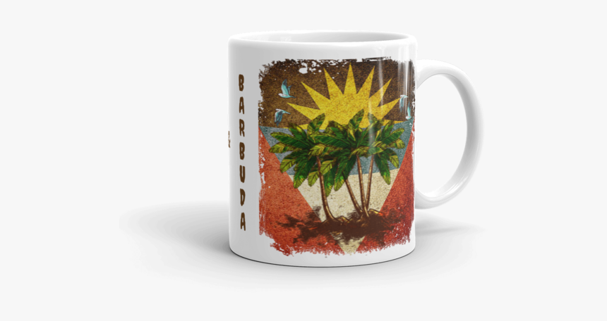 Grunge Flag White Glossy Mug - Coffee Cup, HD Png Download