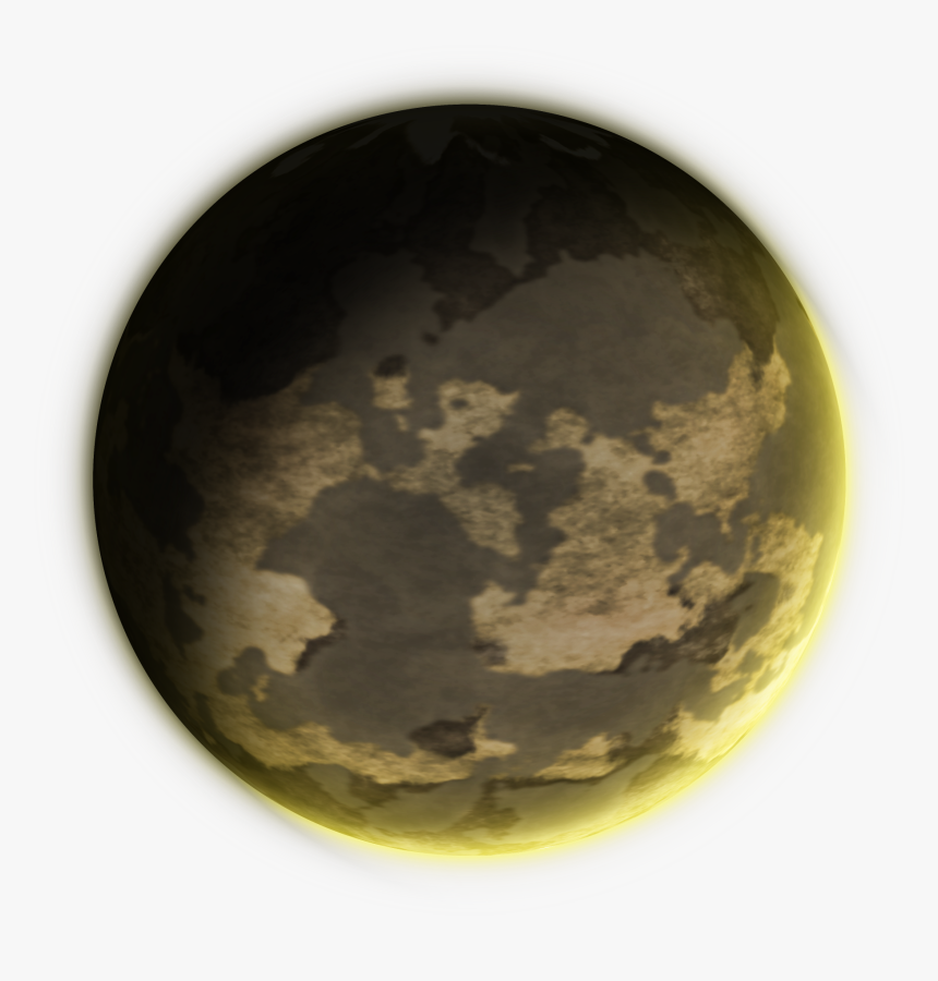 Yellow Atmosphere Planet - Circle, HD Png Download