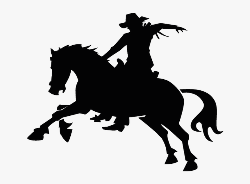 Cowboy Vector Graphics Rodeo Silhouette Image, HD Png Download