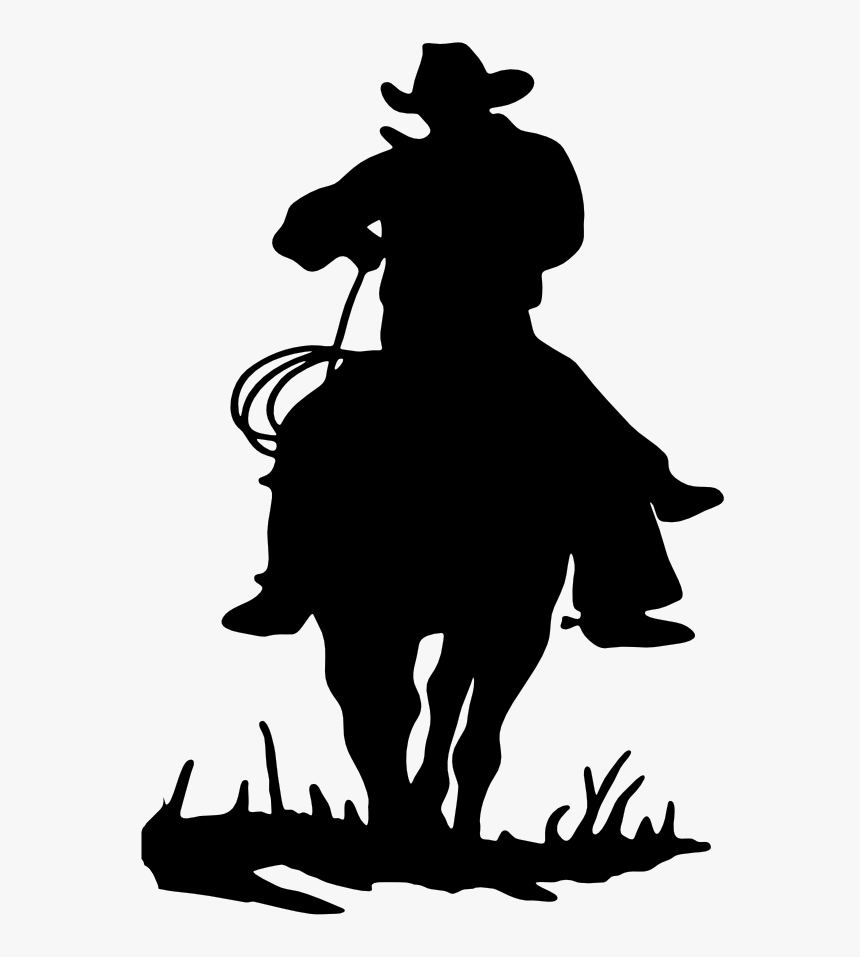 Publicat De Eu Ciresica La - Cowboys On Horses Silhouette, HD Png Download