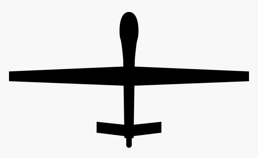 Mq 1 Predator Silhouette, HD Png Download