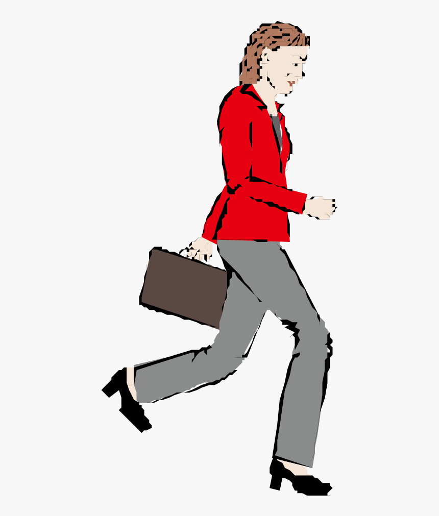 Woman Clip Art - Briefcase, HD Png Download