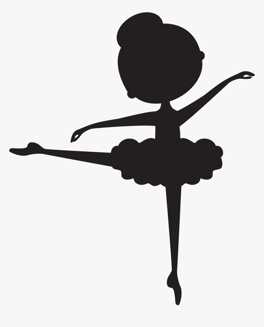 Child Ballerina Silhouette, HD Png Download