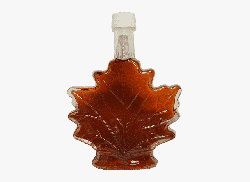 Hillegas Sugar Camp Glass Maple Leaf Syrup - Maple Syrup Bottle Transparent, HD Png Download