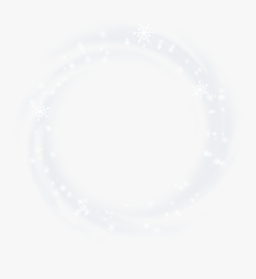 #snow #snowflakes #winter #circle #border #frame #ftestickers - Snow Circle, HD Png Download