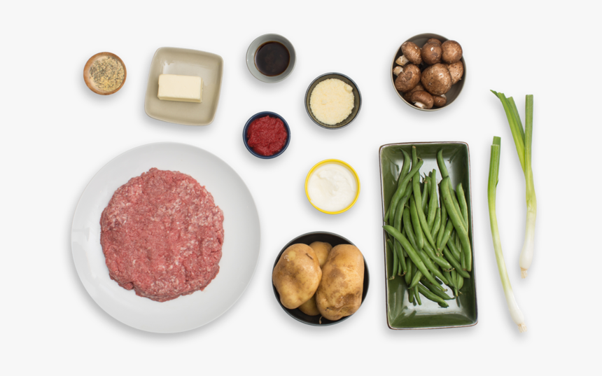 Shepherd S Pie With Green Beans & Mushrooms - Patty, HD Png Download