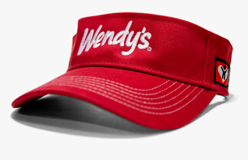 Photograph Of The Red Wendy S Crew Member Hat - Baseball Cap, HD Png Download