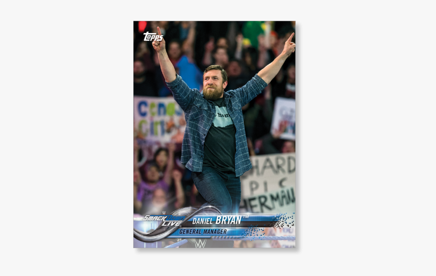 2018 Topps Wwe Daniel Bryan Base Poster - Football Player, HD Png Download