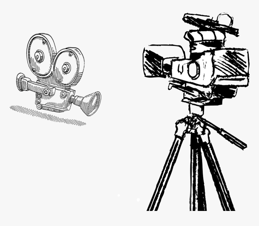 Draw A Camera On Tripod, HD Png Download
