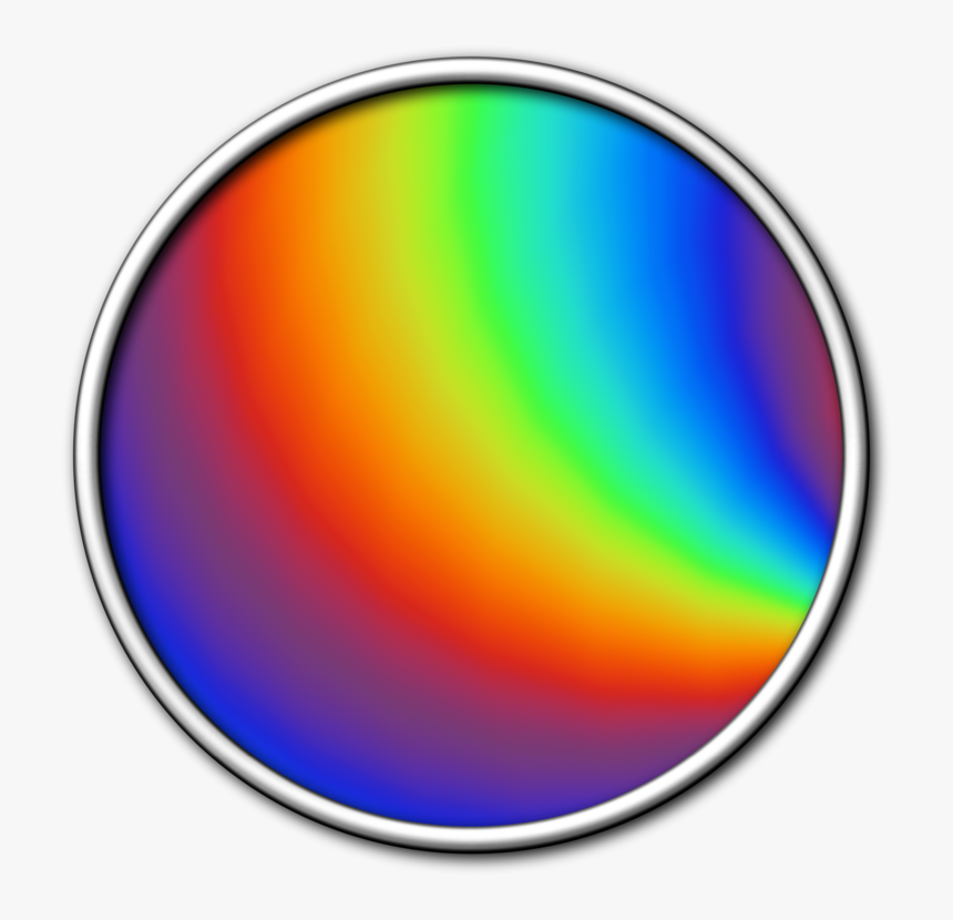 Sphere,circle,line - Rainbow Disk Png, Transparent Png