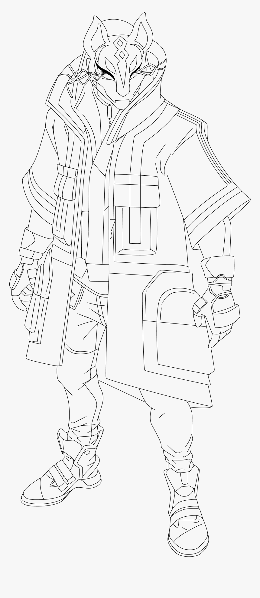 Rainbow Smash Axe - Fortnite Drift Coloriage, HD Png Download