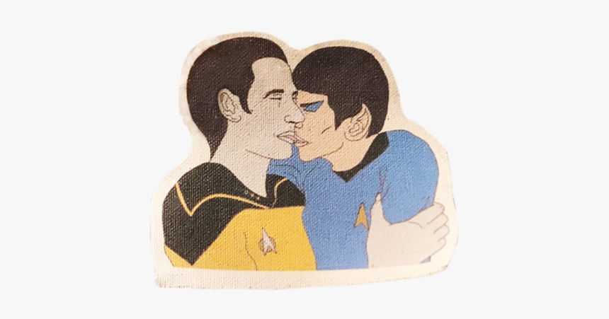 Spock And Data Patch - Kiss, HD Png Download