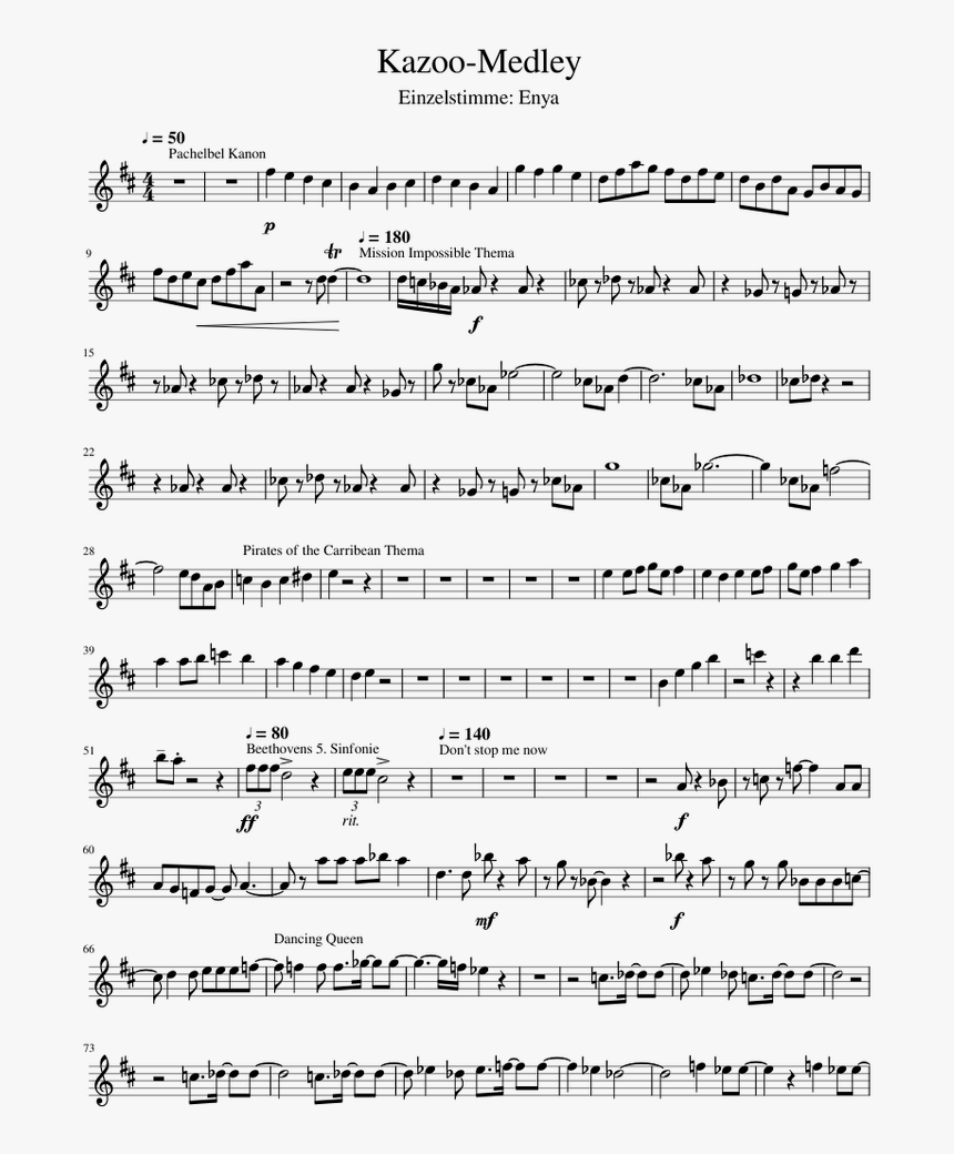 Rewrite The Stars Clarinet Sheet Music, HD Png Download