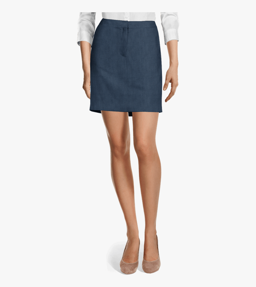 Grey Wool High Waisted Pencil Skirt 

	 	 Data-width - Falda Tubo Negra Corta, HD Png Download