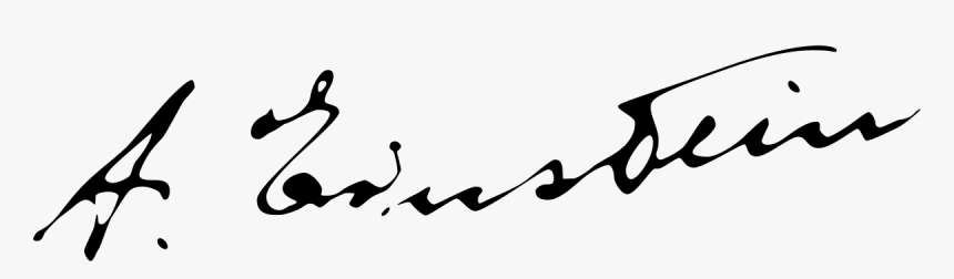 Albert Einstein Signature Png, Transparent Png