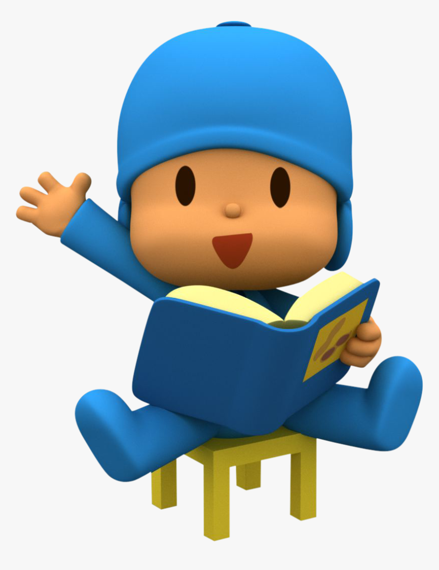 Pocoyo Con Un Libro, HD Png Download