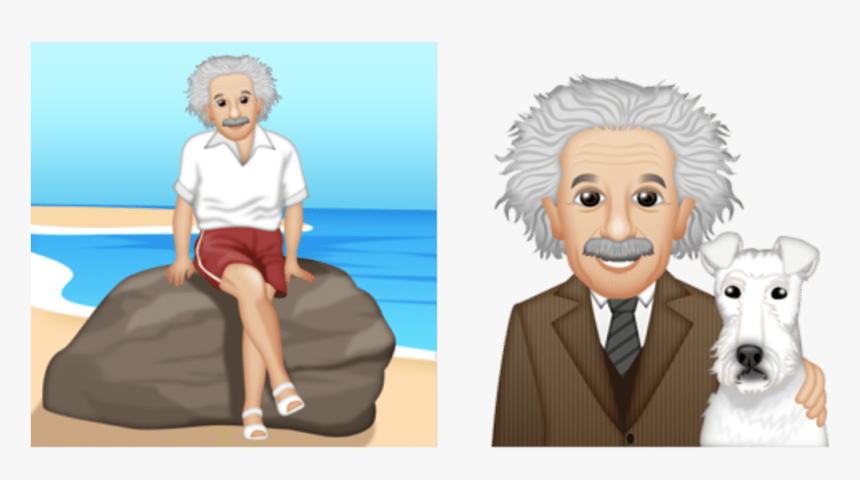 Now Has His Own - Albert Einstein Emoji Png, Transparent Png