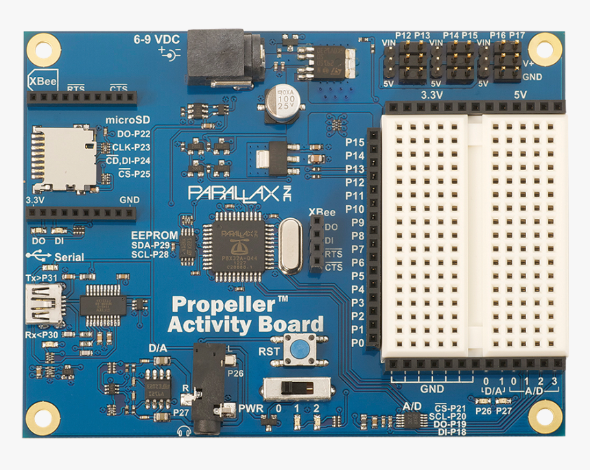 Activity Board - Parallax Propeller Board, HD Png Download