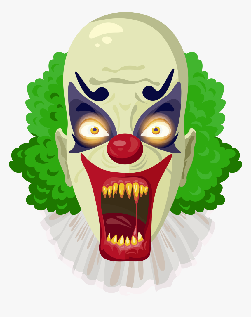 Batman Evil Clown Clip Art - Free Scary Clown Clip Art, HD Png Download