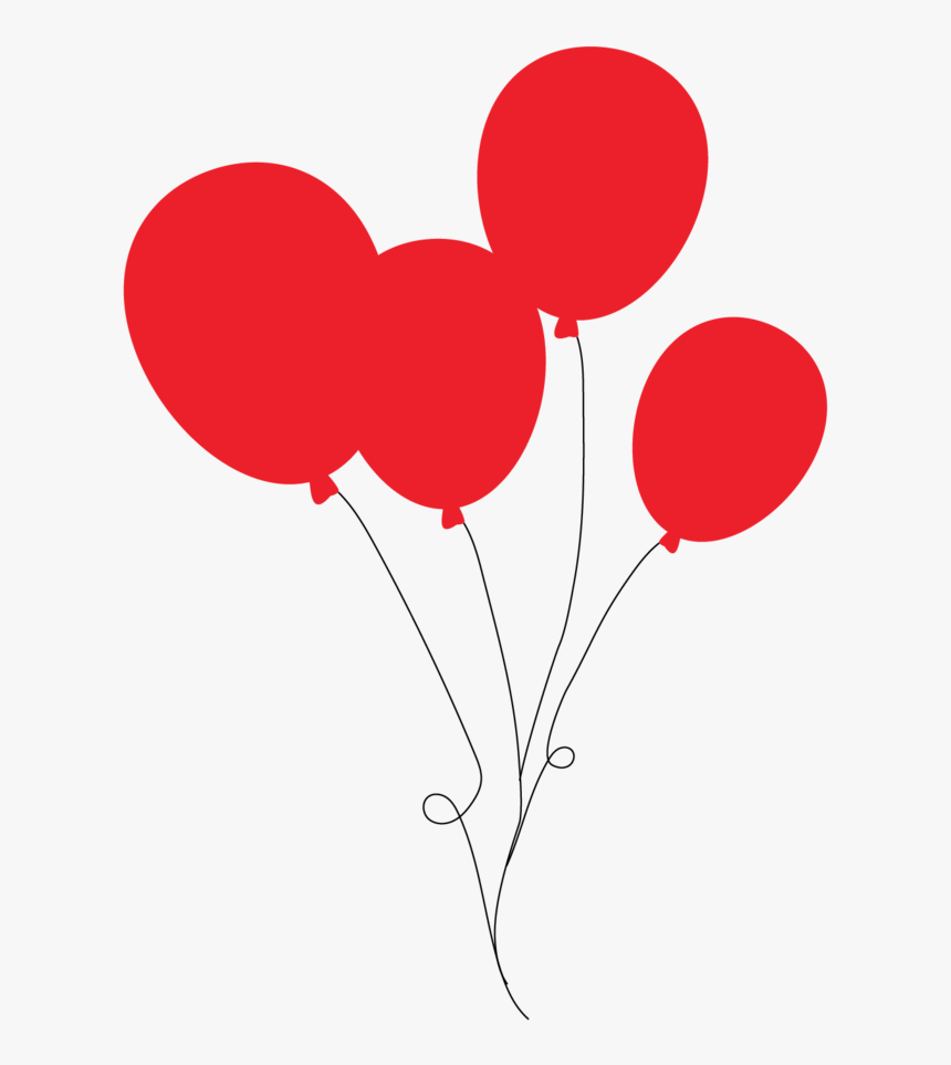 Red Balloons Png , Png Download, Transparent Png