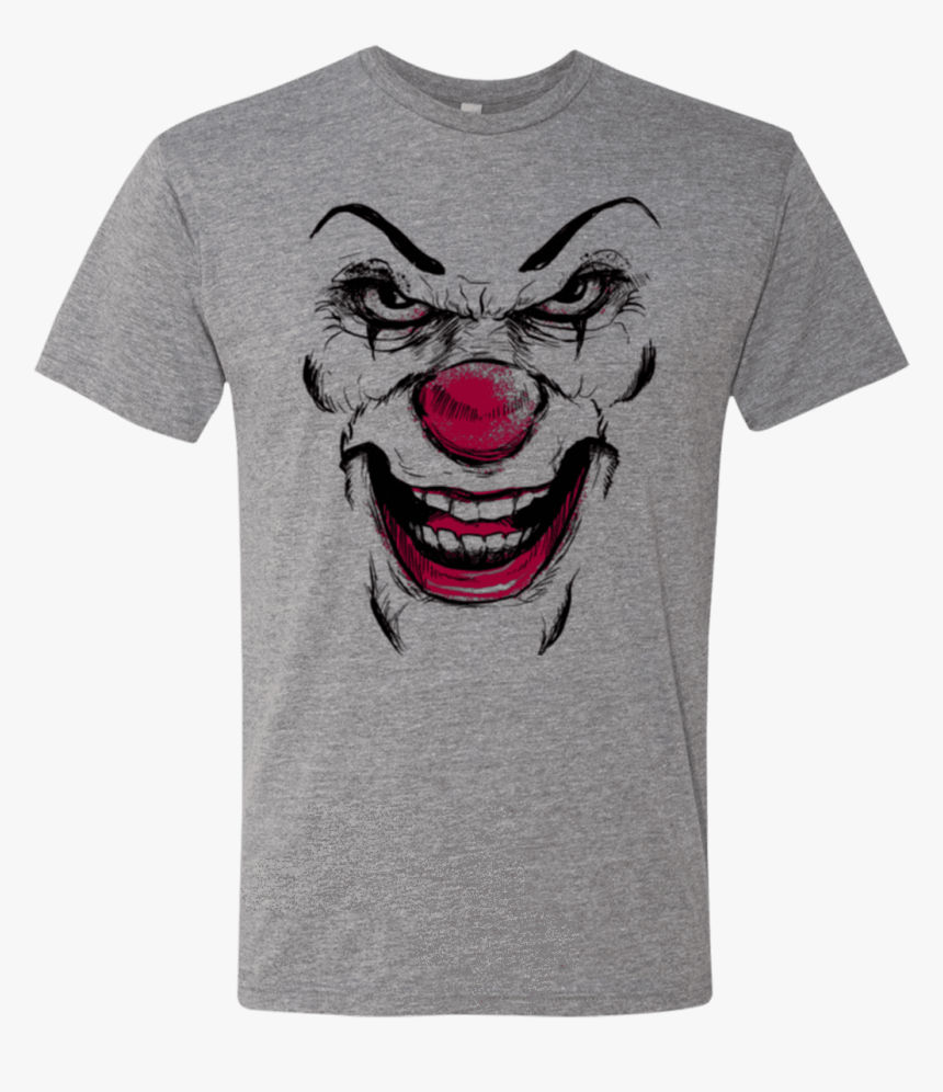 Clown Face Men S Triblend T-shirt - T-shirt, HD Png Download