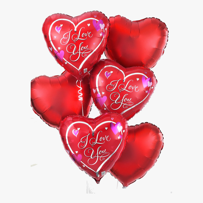 Valentines Balloons Png Graphic Transparent Library - Love You Balloons Bouquet, Png Download