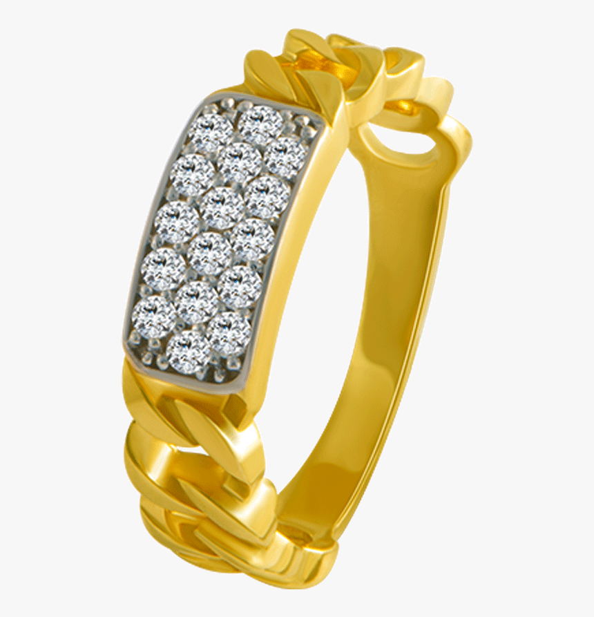 10k Yellow Gold Ring - Engagement Ring, HD Png Download