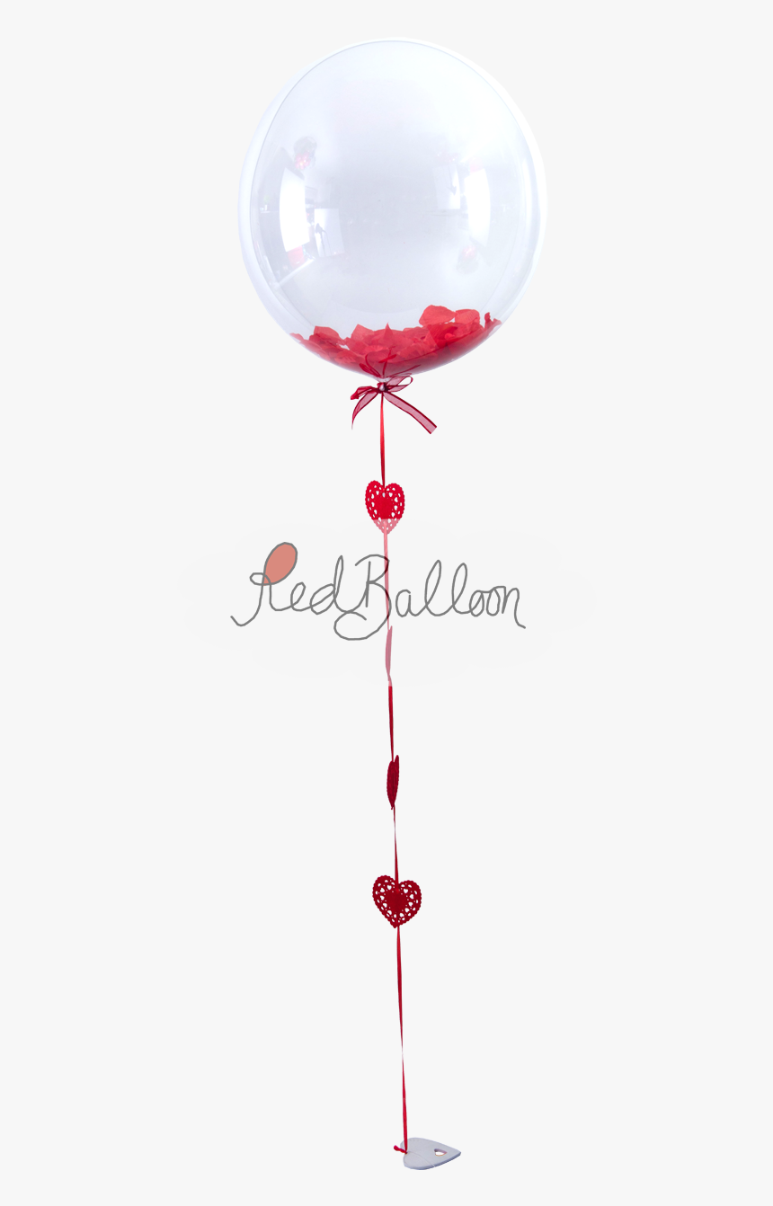 Flutter Petals Valentines Red Balloon Cork - Illustration, HD Png Download