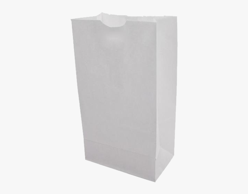 25 Lb White Paper Bags - Food White Paper Bag Png, Transparent Png