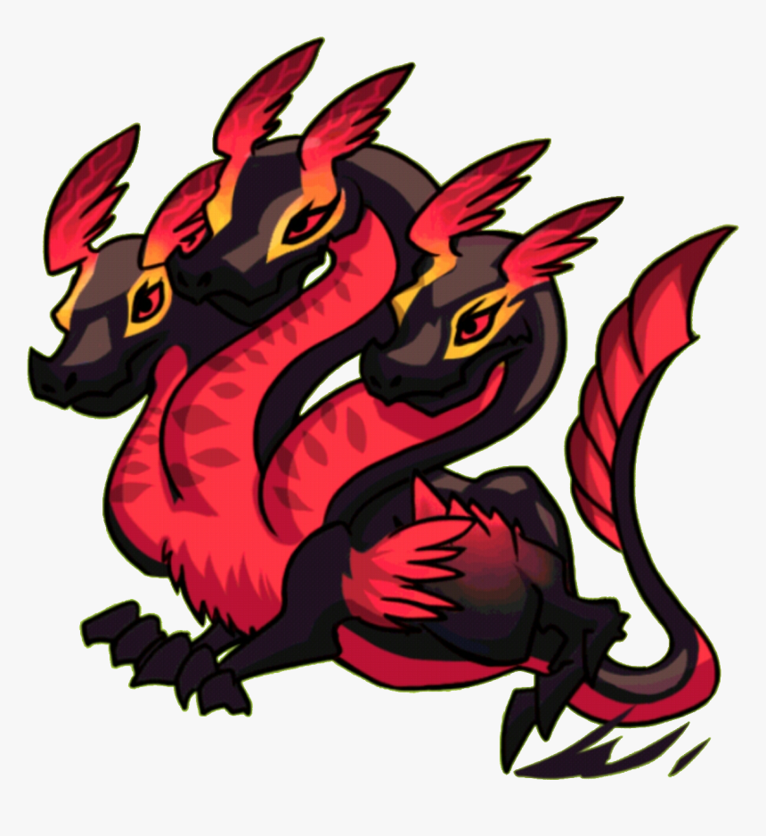 Red Three Headed Dragon, HD Png Download