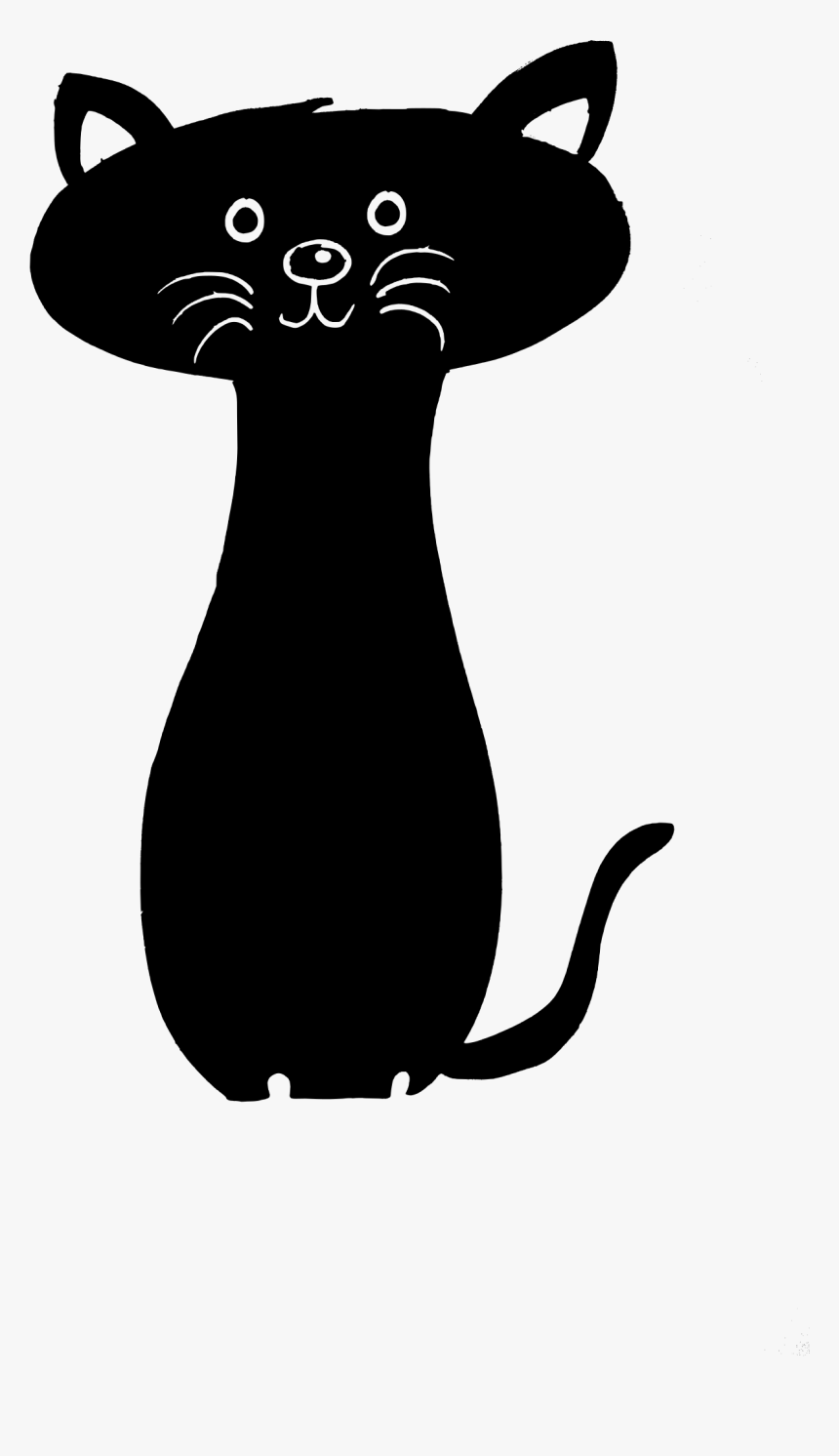 Black Cat Clipart Png Download - Black Cat Transparent Cartoon, Png Download