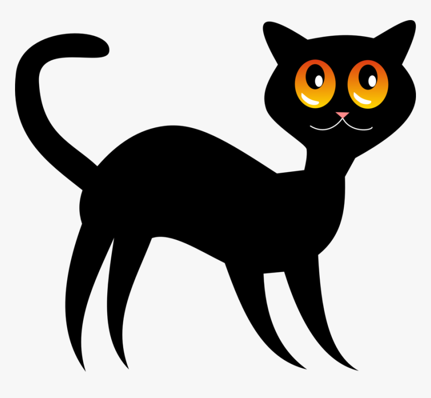 Black Cat Free Images Clip Art On Transparent Png - Black Cat Clipart Png, Png Download