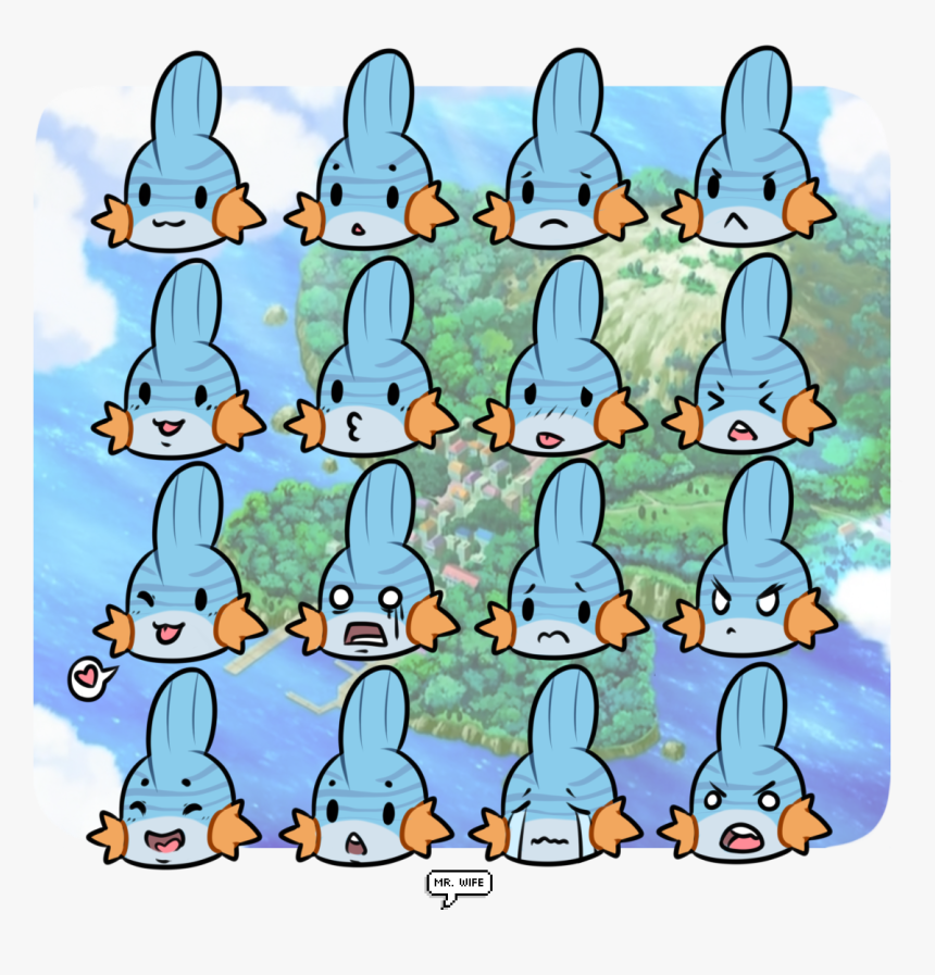Mudkipz9 Chibi Expression Sheet, HD Png Download