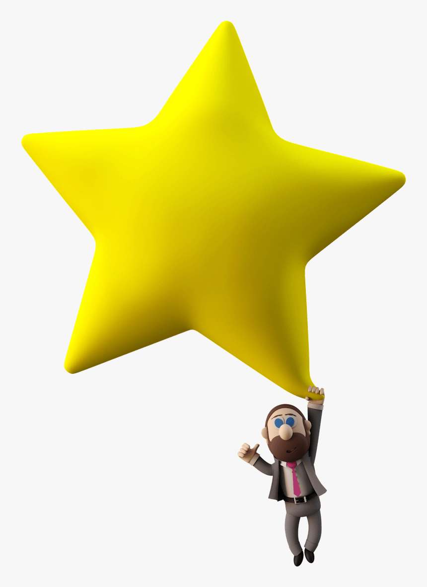 Divorce Lawyer Hanging From Star - Cartoon, HD Png Download