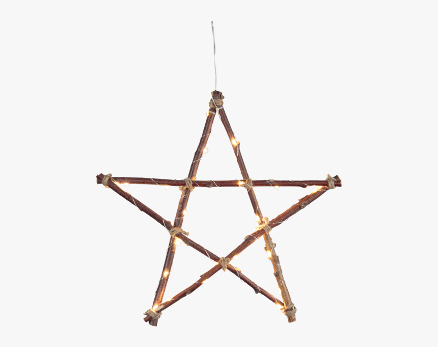 Hanging Decoration Woody - Pentagram Symbol Black And White, HD Png Download