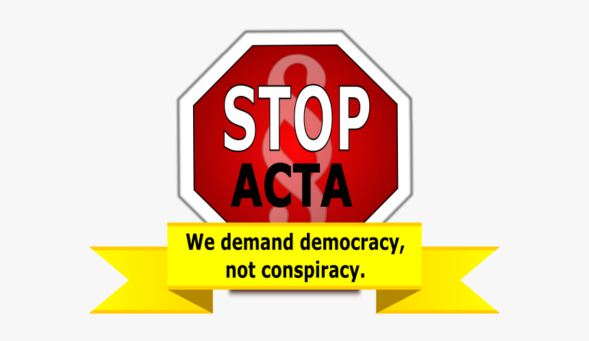 Vector Clip Art Stop Acta - Stop Sign, HD Png Download