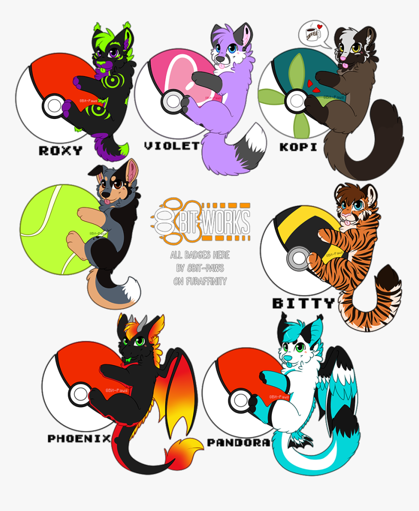 Pokeball Badges Batch - Cartoon, HD Png Download