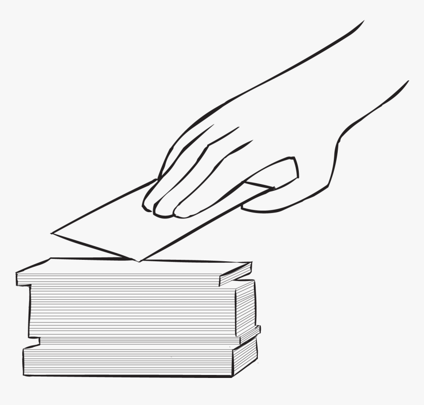 Hand Picking Up An Index Card, As Featured In Fun Large - Card Picking, HD Png Download