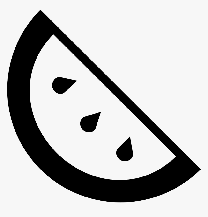 Watermelon Slice - Silueta De Sandia Png, Transparent Png
