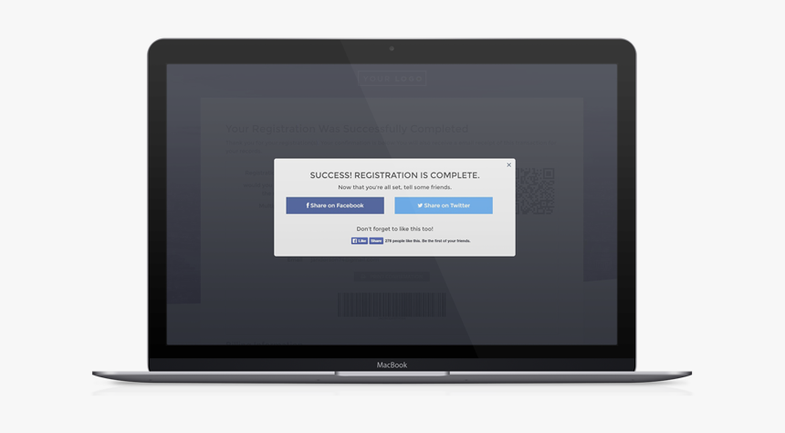 Fb Share Laptop Med, HD Png Download