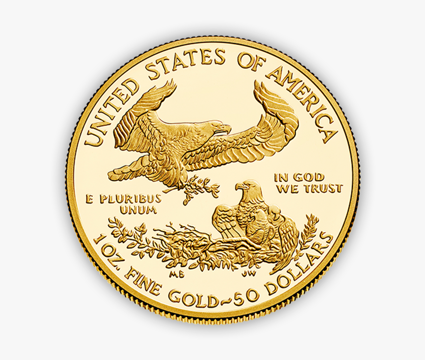Gold Coin - Us Eagle Gold Coin, HD Png Download