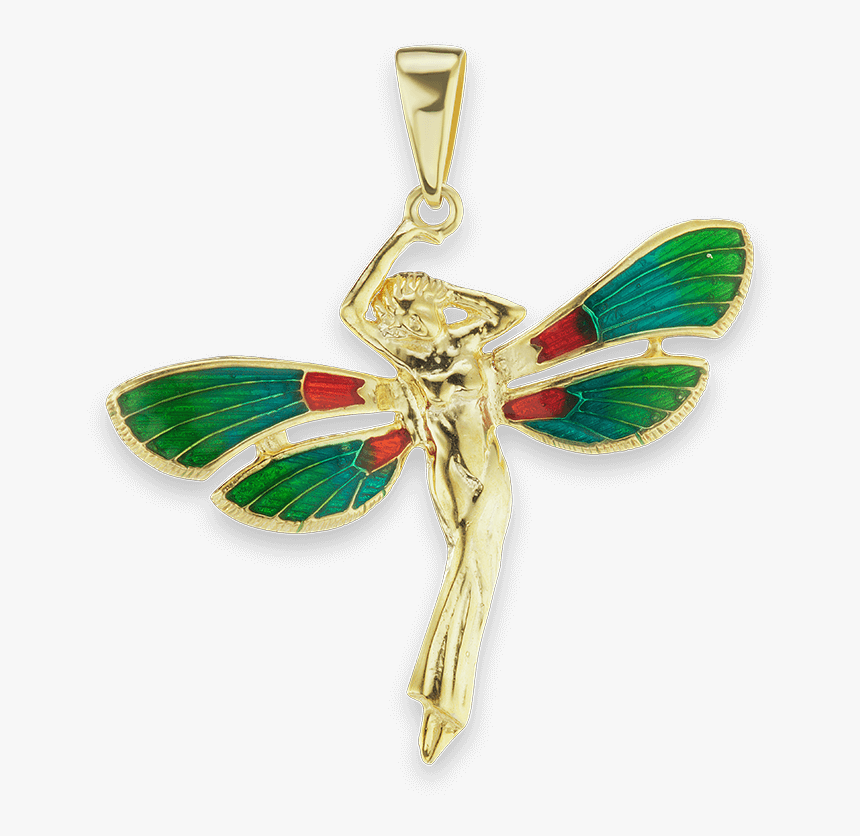 Woman With Butterfly Wings Charm - Locket, HD Png Download