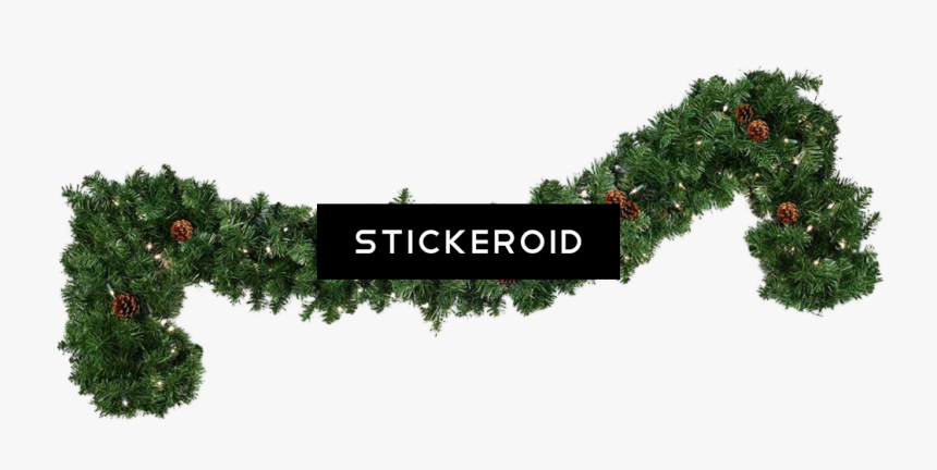 Garland Frame Border Frames - Christmas Garland Png Transparent, Png Download